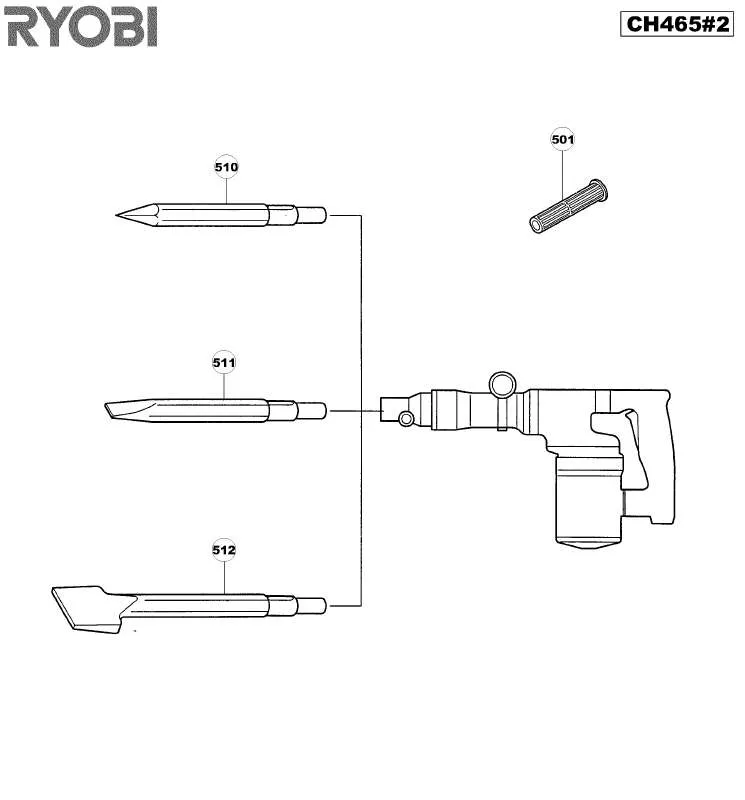 Mode d'emploi RYOBI CH465-2