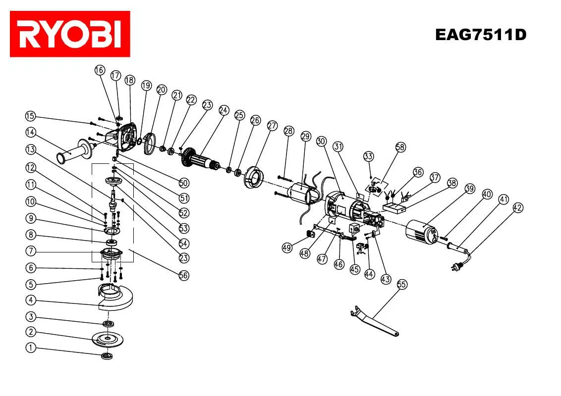 Mode d'emploi RYOBI EAG7511D