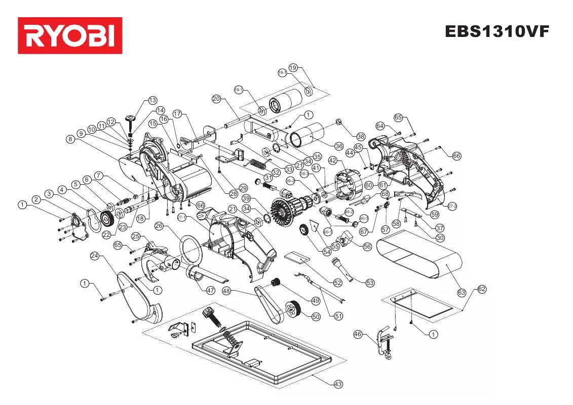 Mode d'emploi RYOBI EBS1310VF