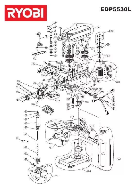 Mode d'emploi RYOBI EDP5530L