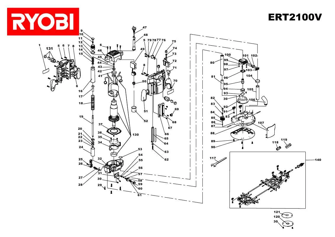 Mode d'emploi RYOBI ERT2100V