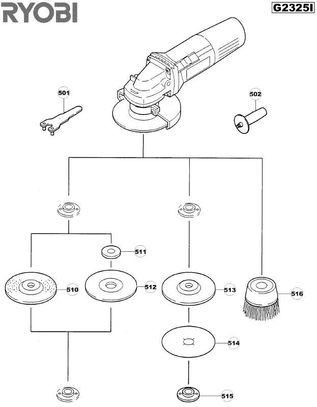 Mode d'emploi RYOBI G2325I