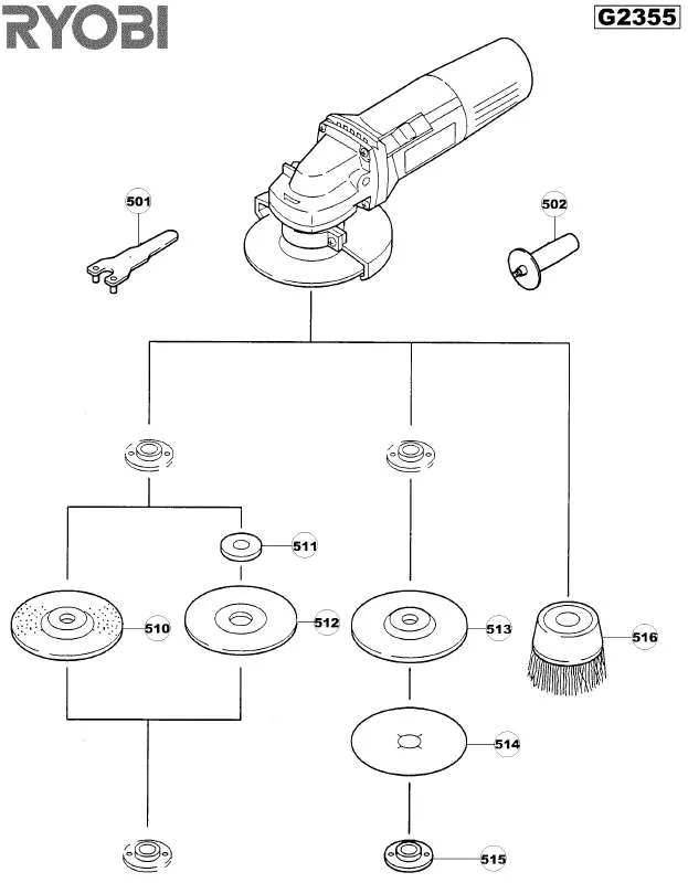 Mode d'emploi RYOBI G2355