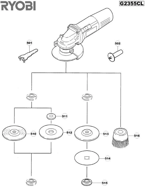 Mode d'emploi RYOBI G2355CL