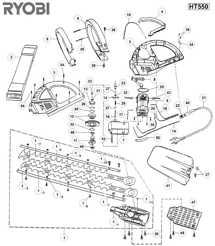 Mode d'emploi RYOBI HT550