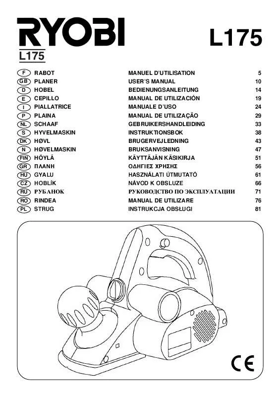 Mode d'emploi RYOBI L175M