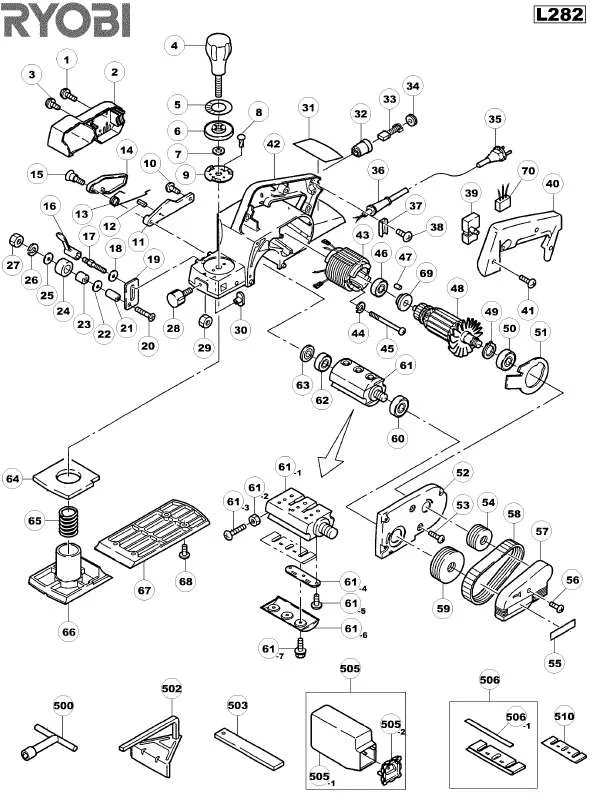 Mode d'emploi RYOBI L282