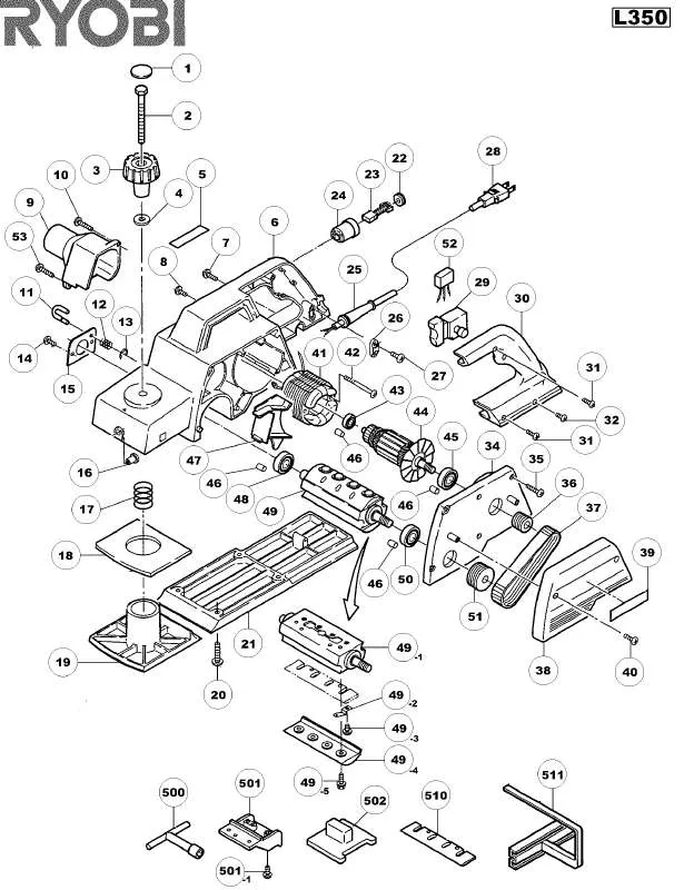 Mode d'emploi RYOBI L350