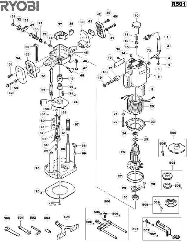 Mode d'emploi RYOBI R501