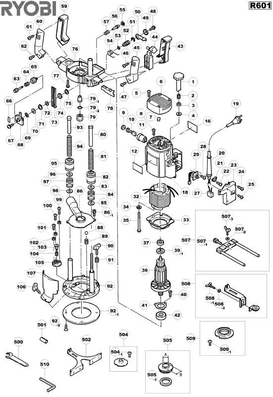 Mode d'emploi RYOBI R601