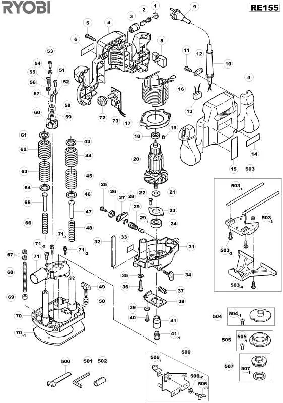 Mode d'emploi RYOBI RE155