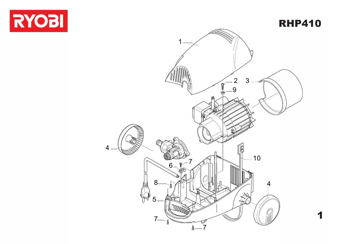 Mode d'emploi RYOBI RHP410