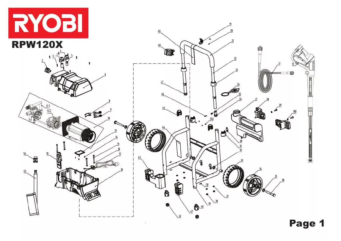 Mode d'emploi RYOBI RPW120X