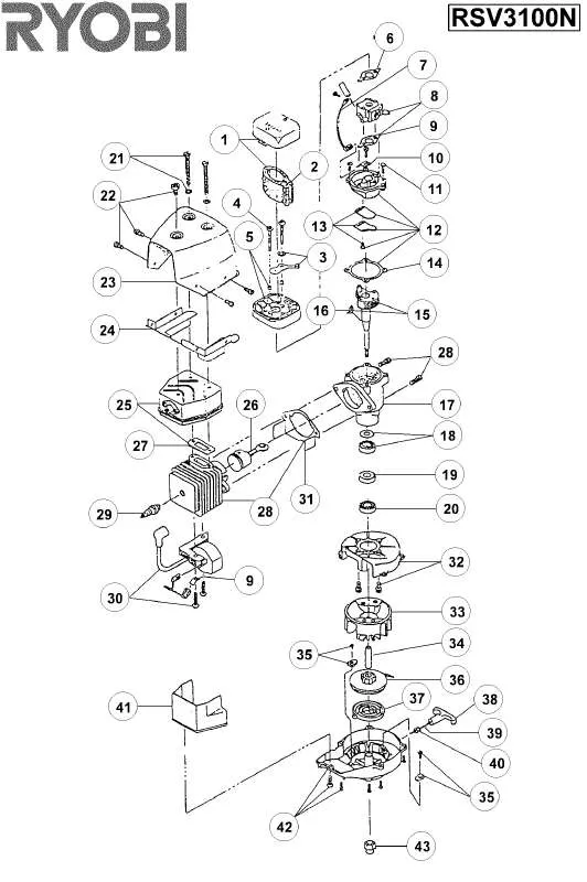 Mode d'emploi RYOBI RSV3100N