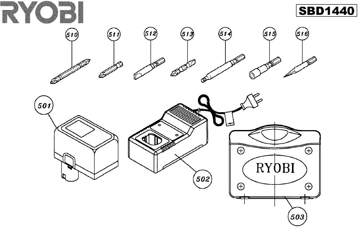 Mode d'emploi RYOBI SBD1440