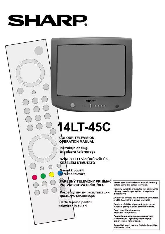 Mode d'emploi SHARP 14LT-45C