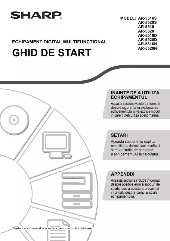 Mode d'emploi SHARP AR-5516