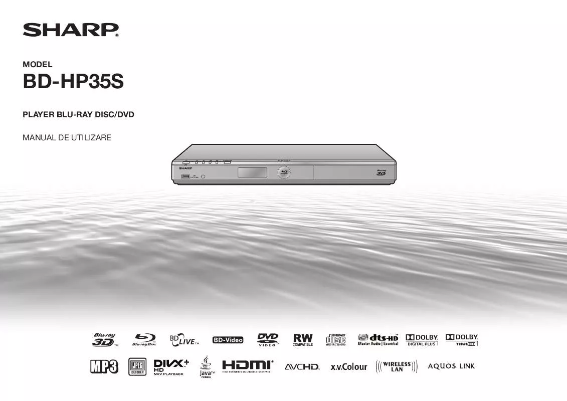 Mode d'emploi SHARP BD-HP35S