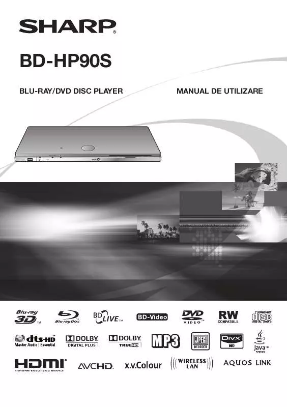 Mode d'emploi SHARP BD-HP90S