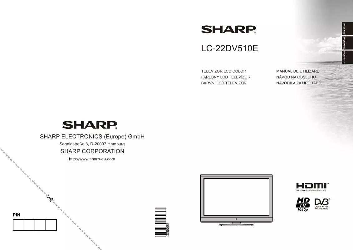 Mode d'emploi SHARP LC-22DV510E