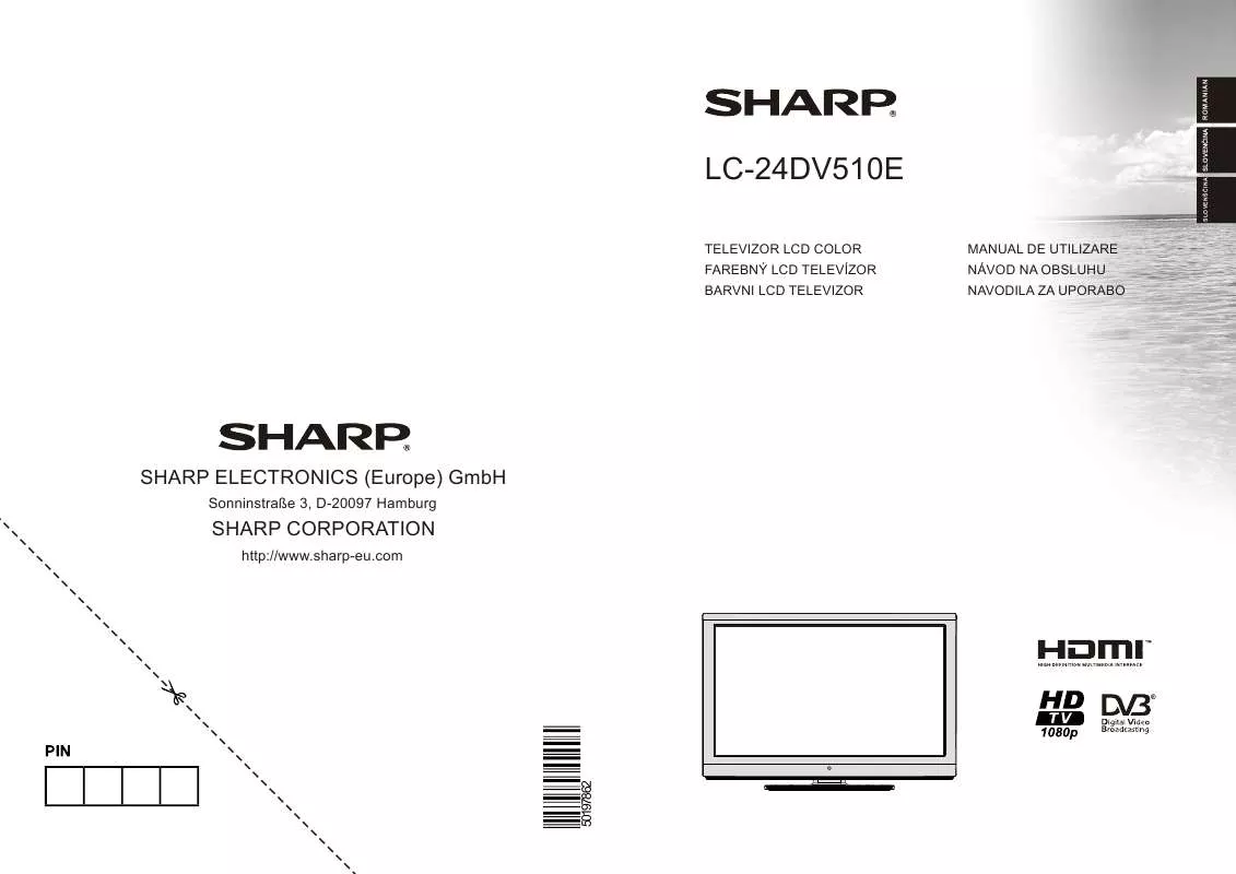 Mode d'emploi SHARP LC-24DV510E