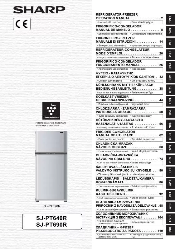 Mode d'emploi SHARP SJ-PT640R/PT690R