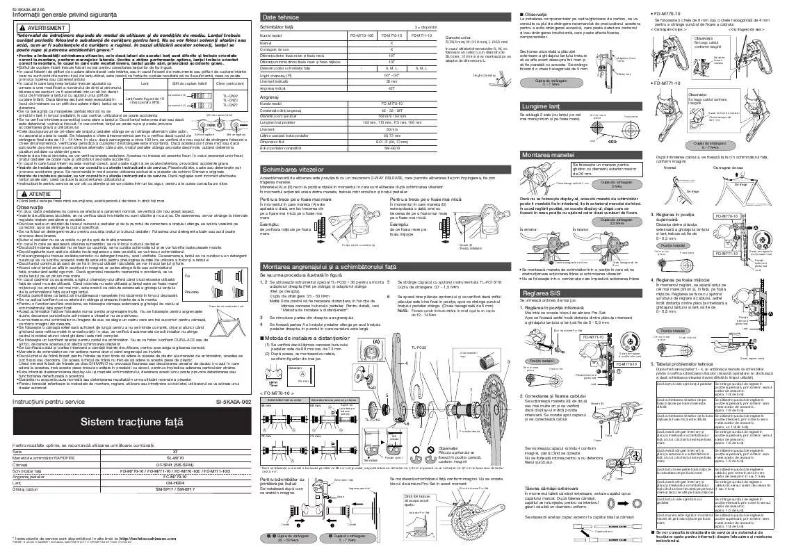 Mode d'emploi SHIMANO SI-5KA0A