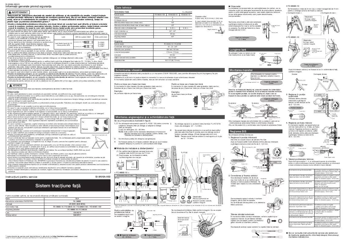 Mode d'emploi SHIMANO SI-5KV0A