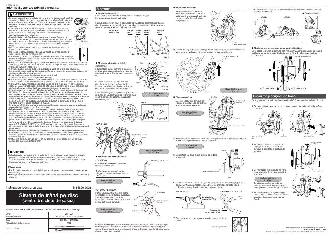 Mode d'emploi SHIMANO SI-8E80A