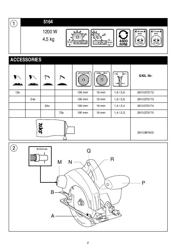 Mode d'emploi SKIL 5164