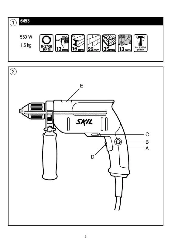 Mode d'emploi SKIL 6453