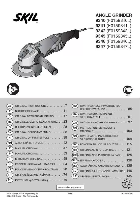 Mode d'emploi SKIL 9345