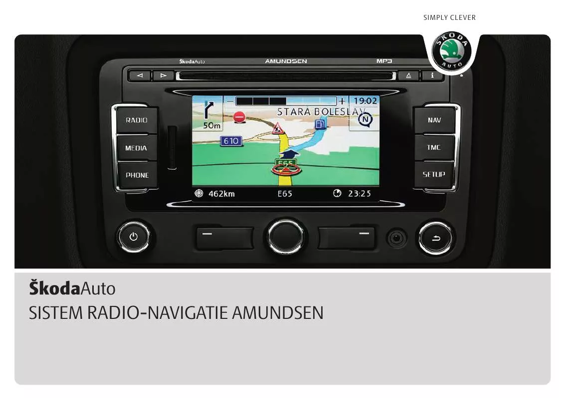 Mode d'emploi SKODA NAVIGATION SYSTEM AMUNDSEN