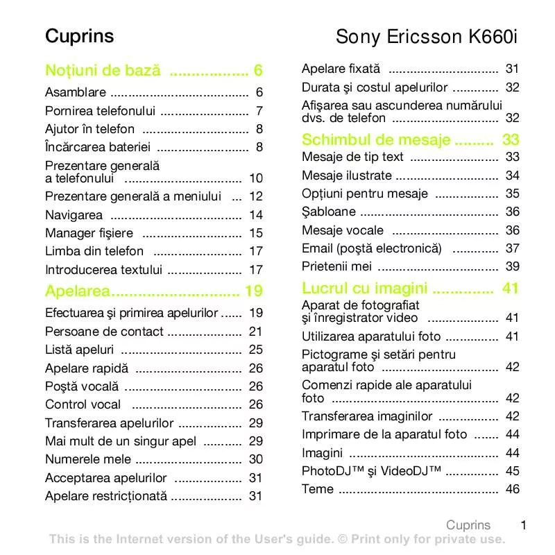 Mode d'emploi SONY ERICSSON K660I