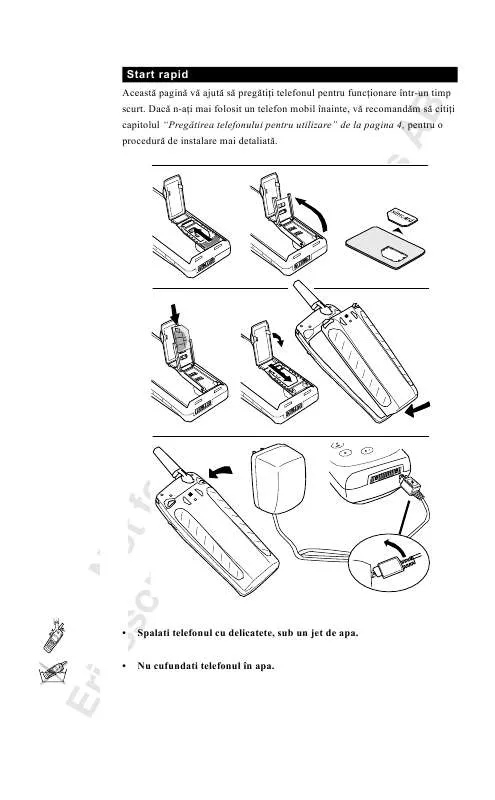 Mode d'emploi SONY ERICSSON R250S PRO