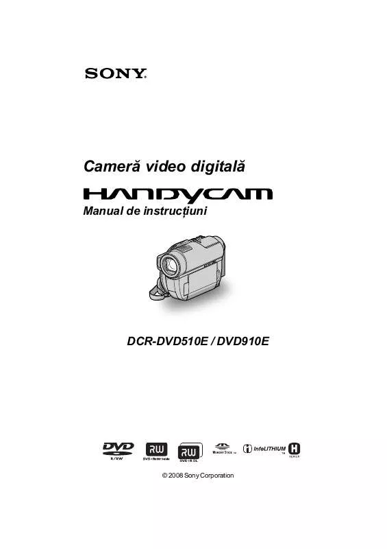 Mode d'emploi SONY DCR-DVD510E