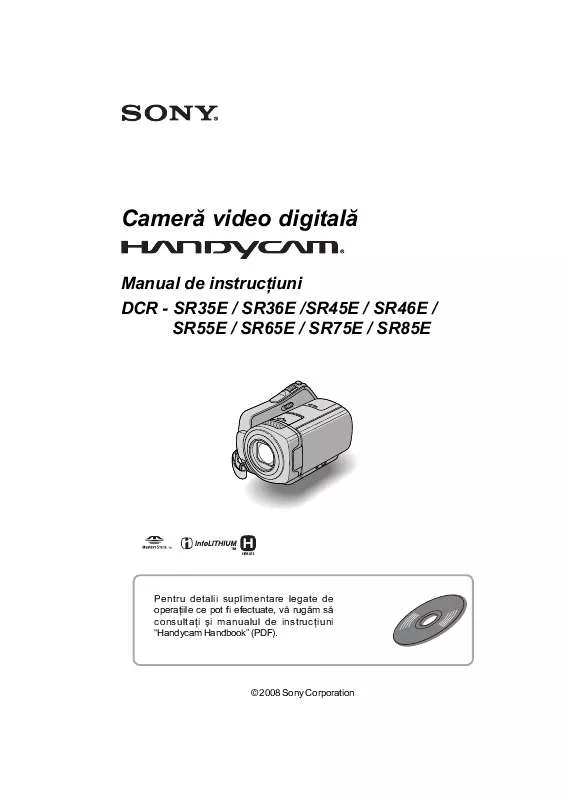 Mode d'emploi SONY DCR-SR46E