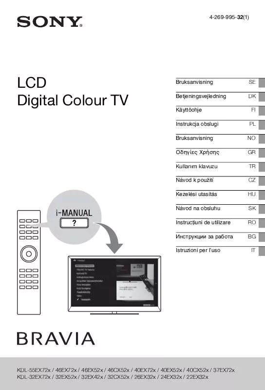 Mode d'emploi SONY KDL-32EX424