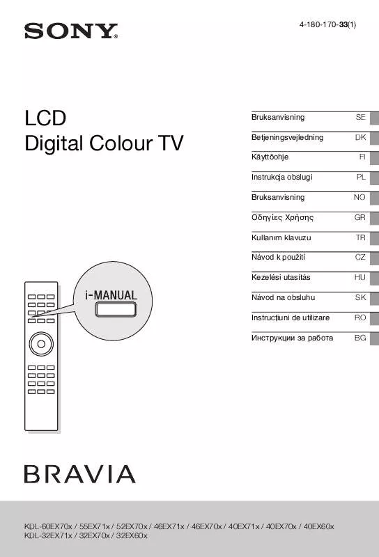 Mode d'emploi SONY KDL-32EX603