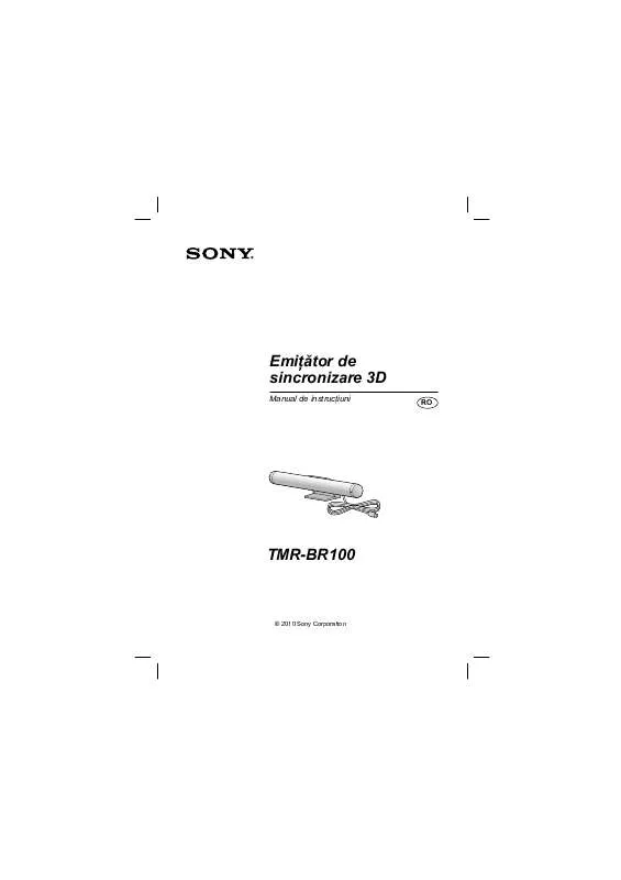 Mode d'emploi SONY TMR-BR100