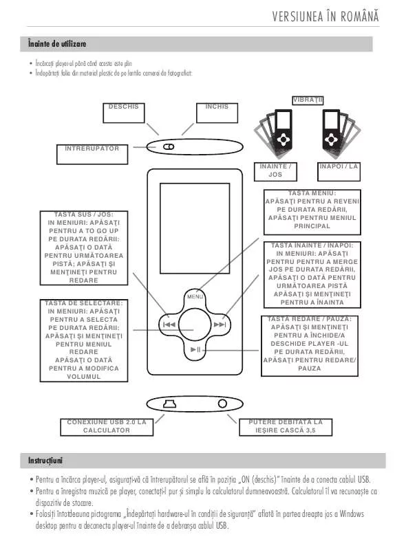 Mode d'emploi SWEEX MP520SE