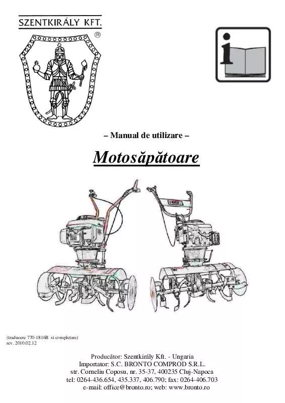 Mode d'emploi SZENTKIRALY KFT T240