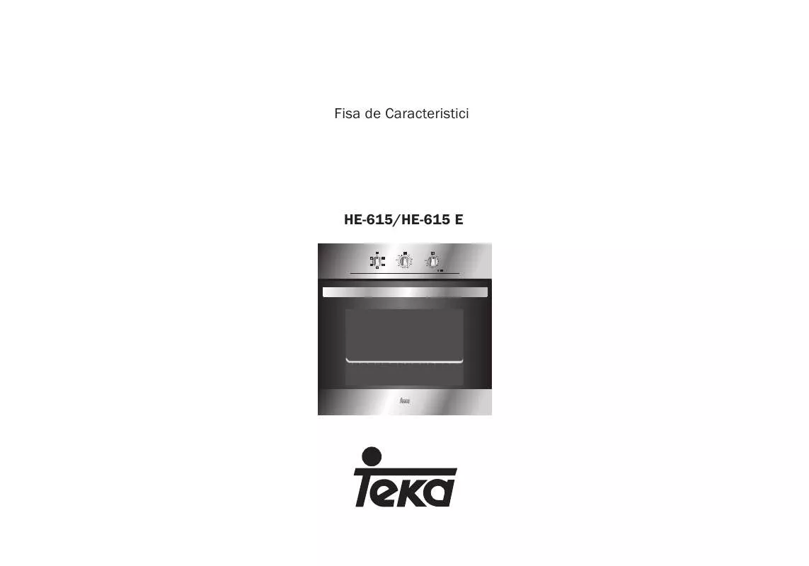 Mode d'emploi TEKA HE-615E