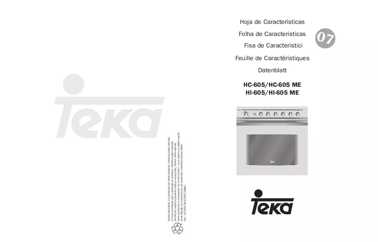 Mode d'emploi TEKA HI-605 ME