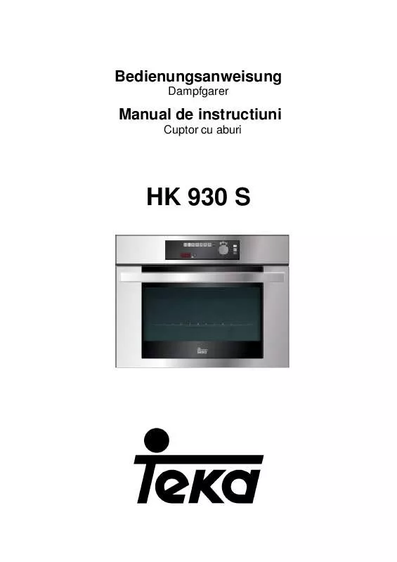 Mode d'emploi TEKA HK 930 S