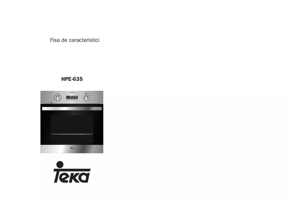 Mode d'emploi TEKA HPE-635