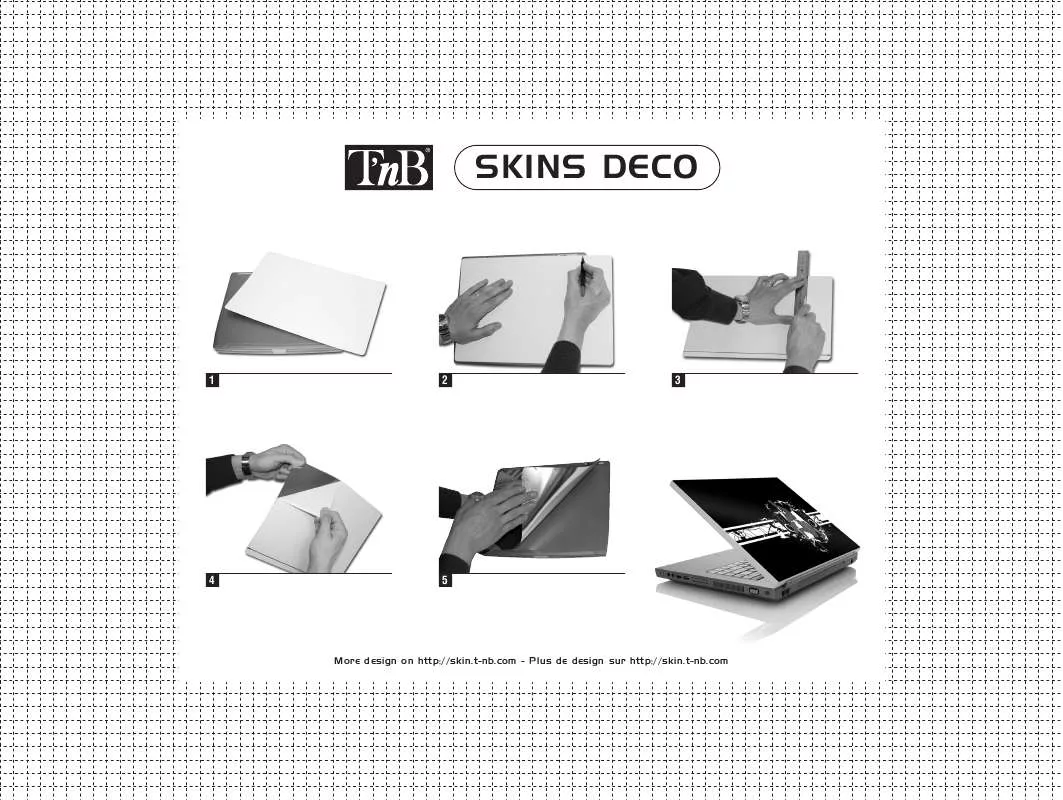 Mode d'emploi TNB SKINS DECO SKNBG1