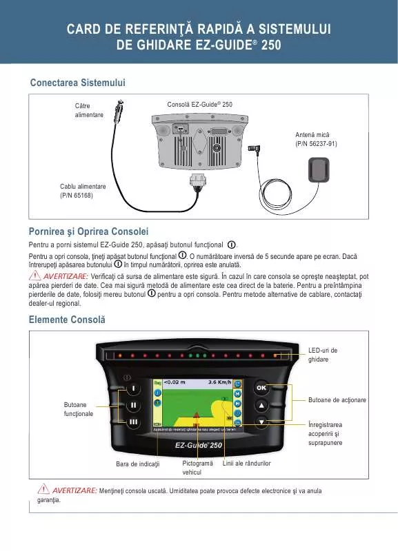 Mode d'emploi TRIMBLE EZ-GUIDE 250