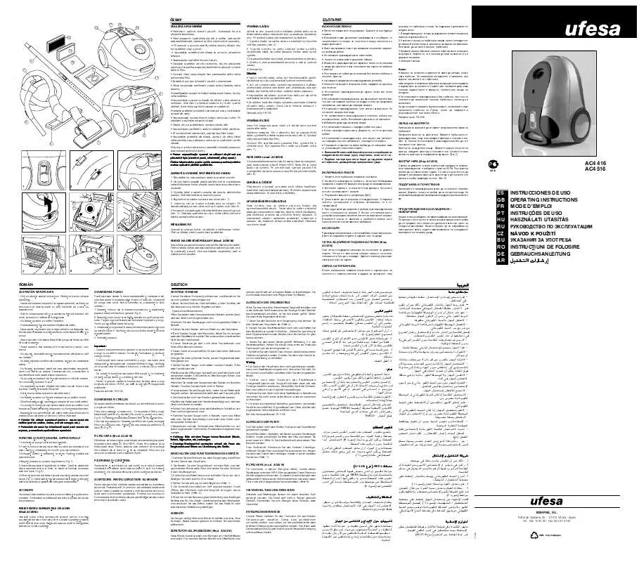 Mode d'emploi UFESA AC4416