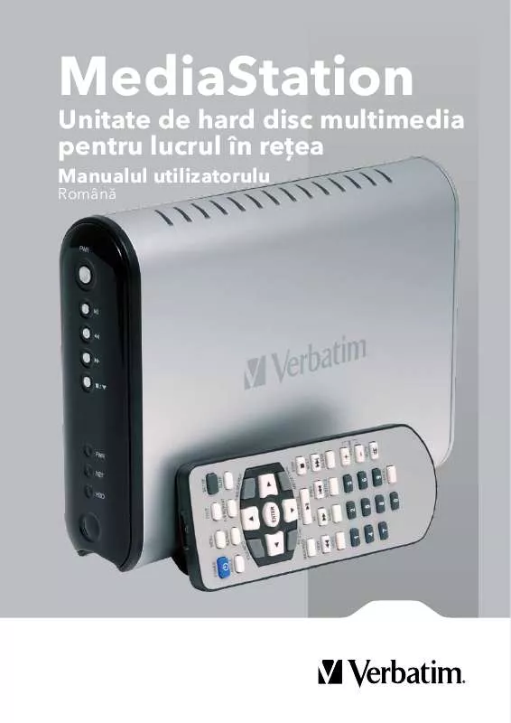 Mode d'emploi VERBATIM MEDIASTATION NETWORK MULTIMEDIA HARD DRIVE